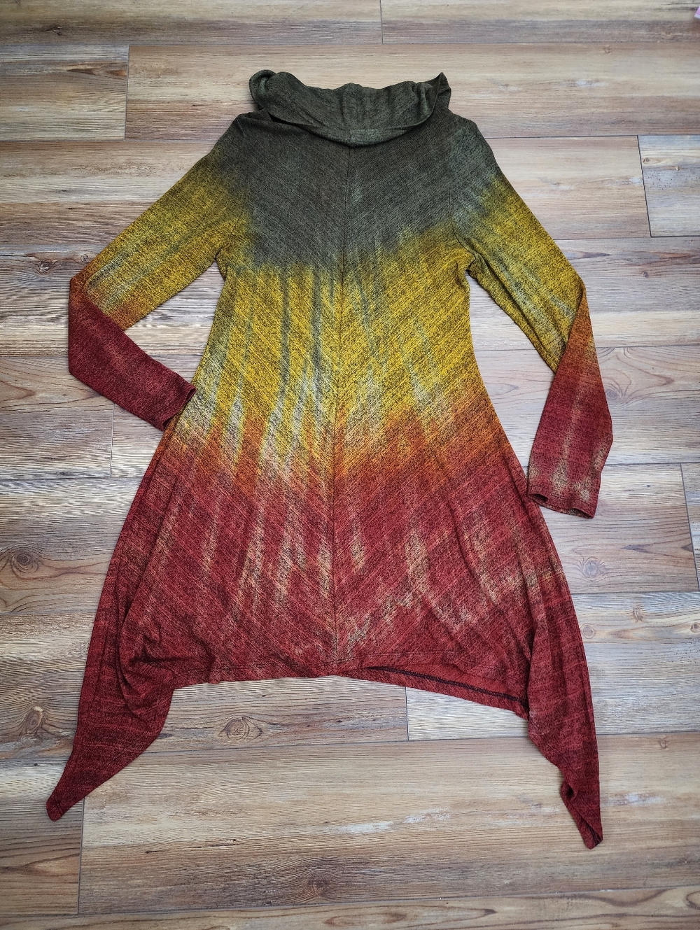 Art Of Cloth Asymmeyrical Tunic Top Women's M Ombre - Picture 7 of 7